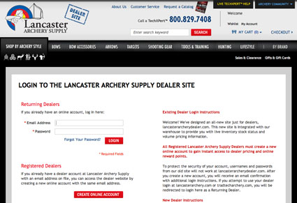 lancaster archery dealer site